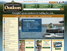 Tablet Screenshot of discovergeorgiaoutdoors.com